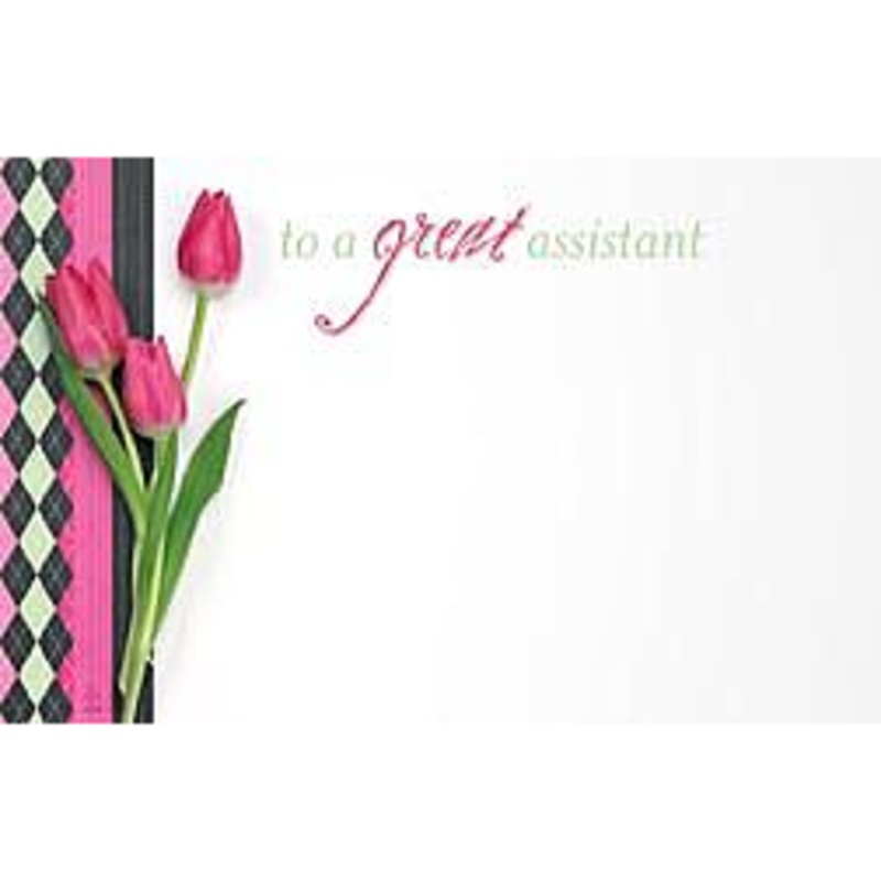 AC3447 (23764) – Capri Card – Assistant’s Day, Tulips White