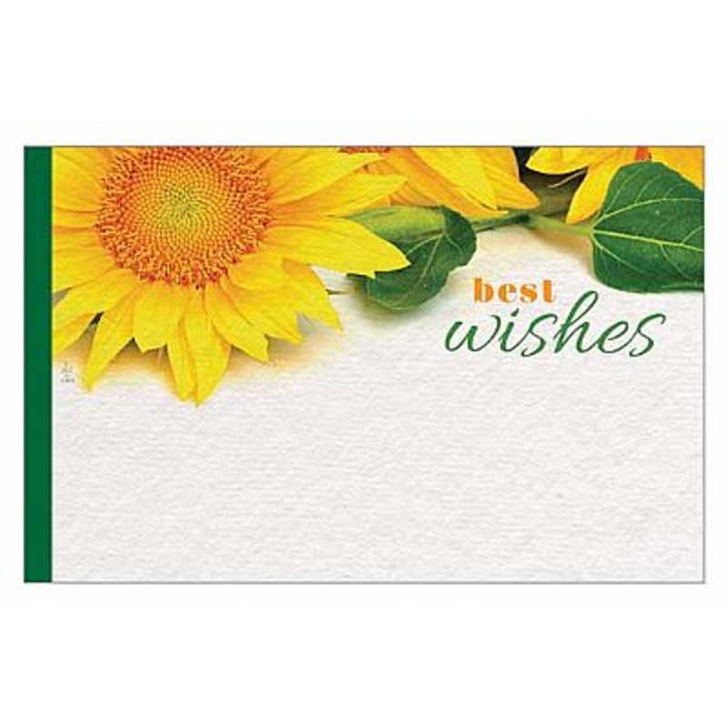 AC4852 (22775) – Capri Card – Best Wishes, Yellow Flower