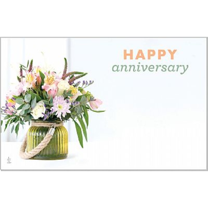 AC4867 (24399) – Capri Card – Happy Anniversary, Flower Bouquet