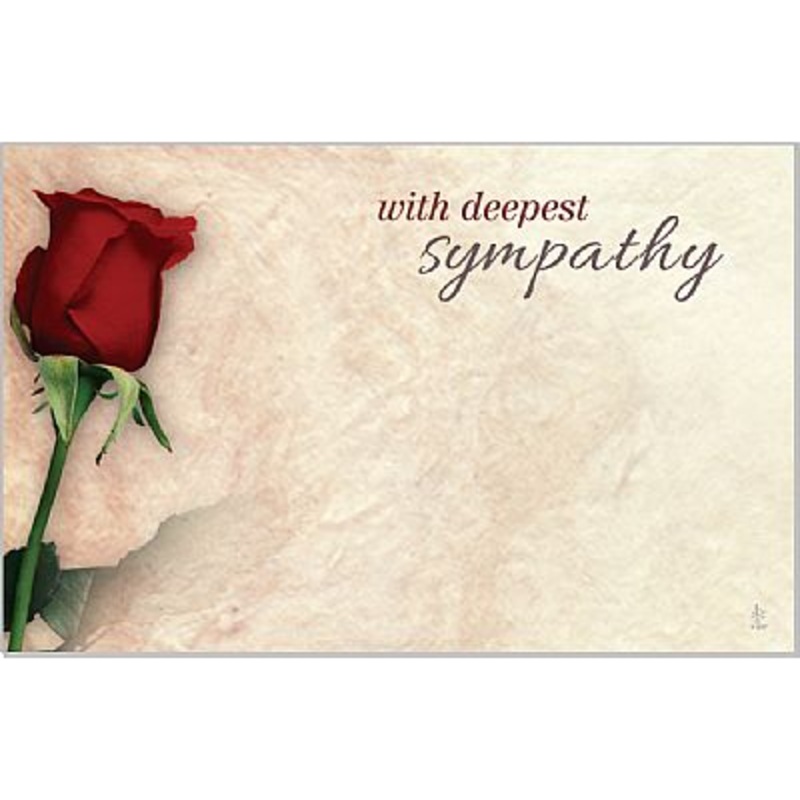 AC4885 (24398) – Capri Card – With Deepest Sympathy