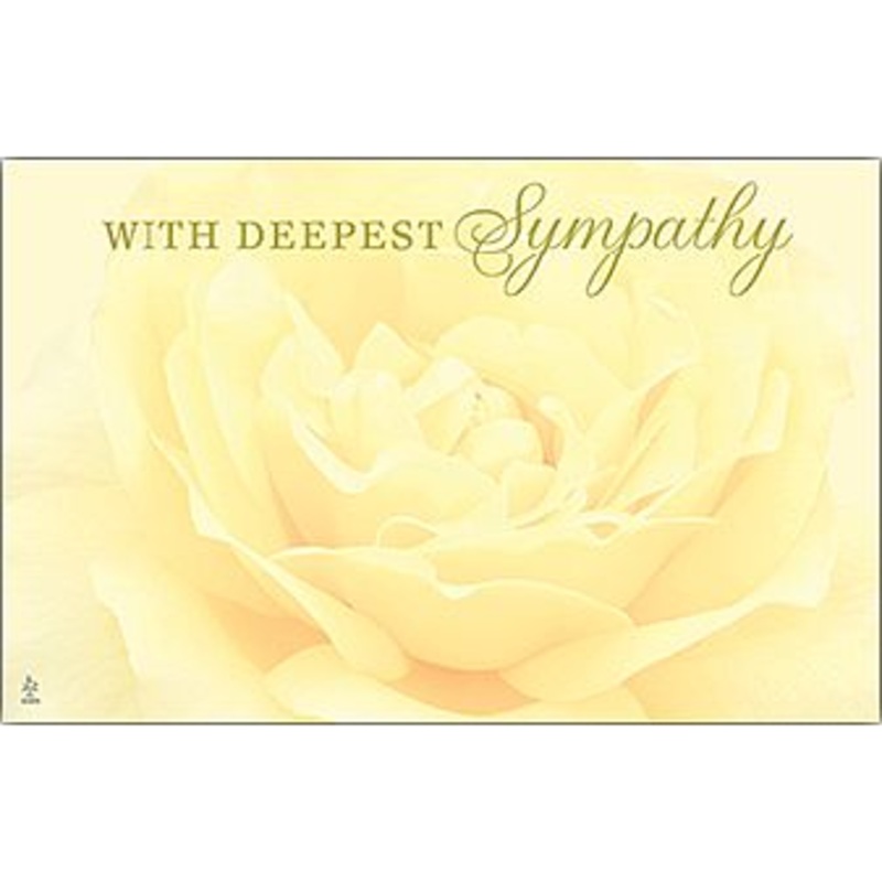 AC4900 (25383) – Capri Card – With Deepest Sympathy, Yellow