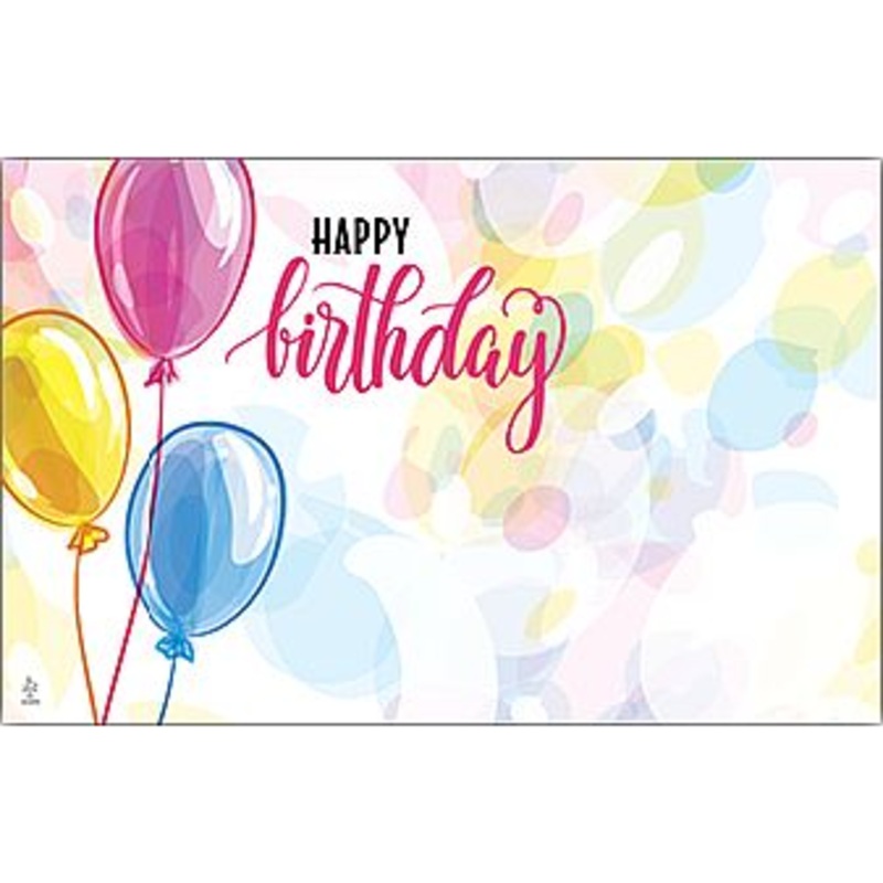 AC4920 (25391) – Capri Card – Happy Birthday, Watercolor Balloons