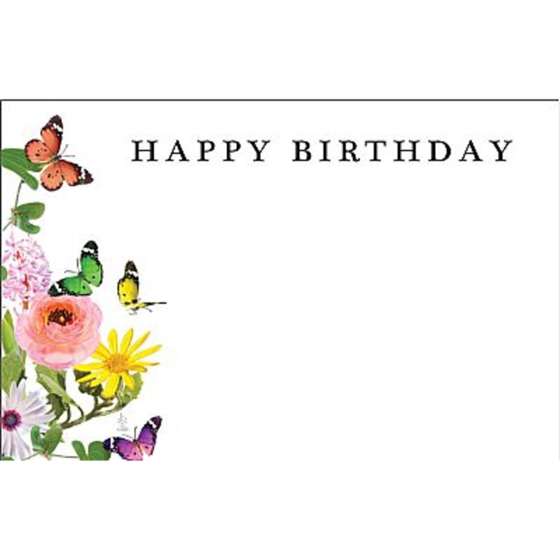 AC4989 (30307) – Capri Card – Happy Birthday, Flowers & Butterflies