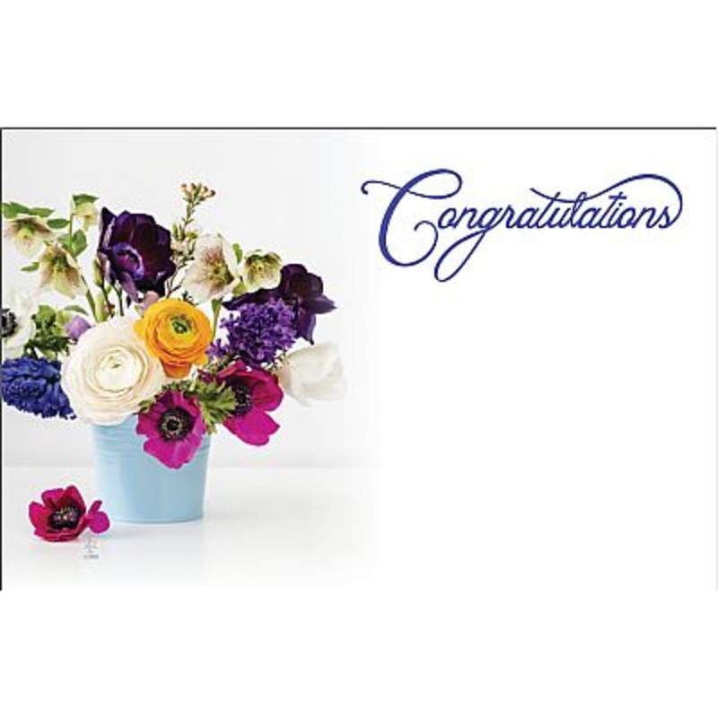 AC4994 (30310) – Capri Card – Congrats, Floral Arrangement