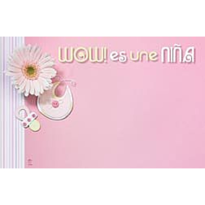 AZ4521 (11989) – Capri Card – Spanish Wow Its A Girl