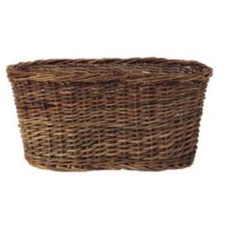 2-744LR/1 (19330) – 18 Rustic Willow Peanut Basket, 18 x 9 x 8