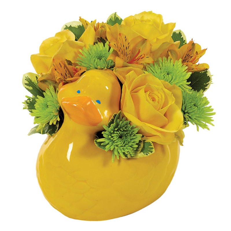 15382 (20456) – Yellow Duck Planter 4X6