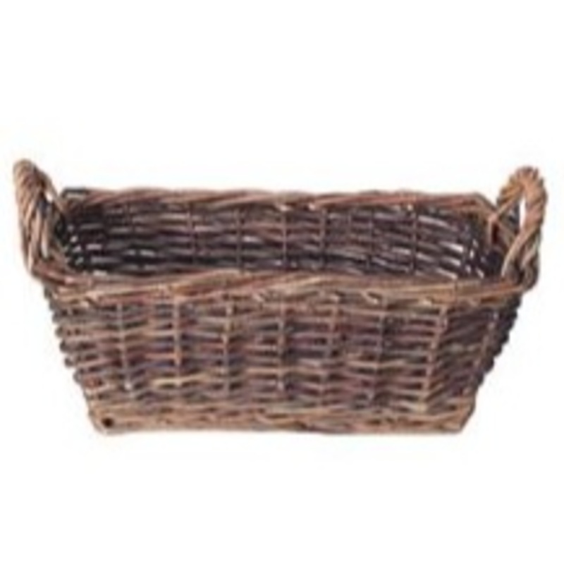 2-195R/1-A (16226) – 10 Rectangle Willow Bowl Basket, 10 x 6 x 4