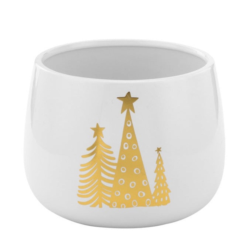 51880 (30050) – Gold Trees Decal Planter 6X 6