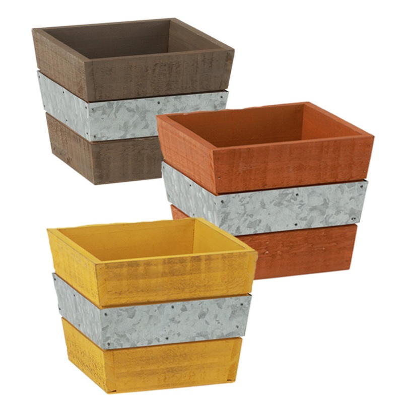 77752 (30793) – 5 Square Striped Planter