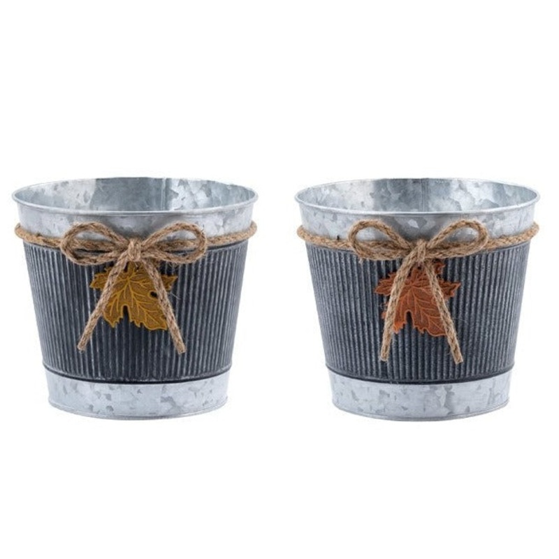 77837 (28778) – 6.5 Leaf Pot Cover, 2 Assorted