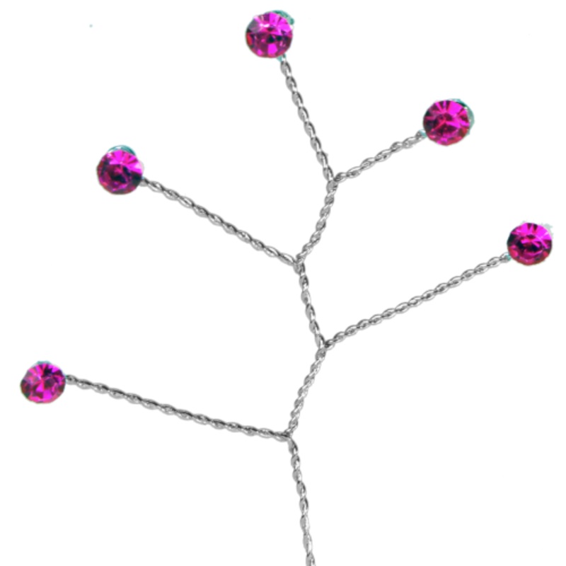 107/PK (21890) – Rhinestone Spray Pink- 12Pc