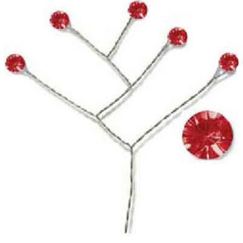 107/R (19861) – Rhinestone Spray Red, 12/Pk