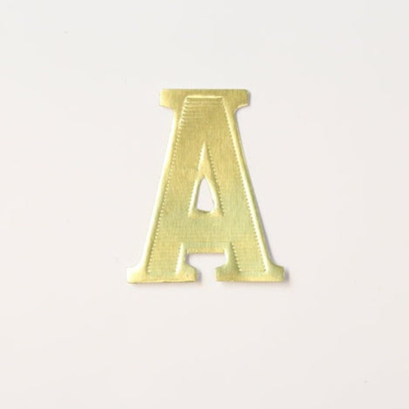 MJ40013/A (11687) – Block Letter A Gold 25/Bg