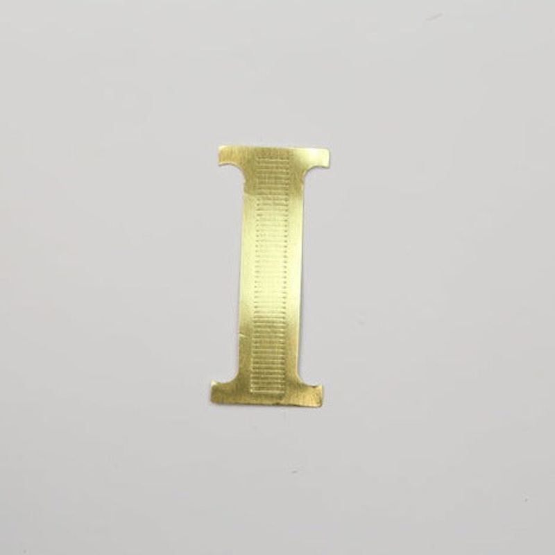 MJ40013/I (11695) – Block Letter I Gold 25/Bg