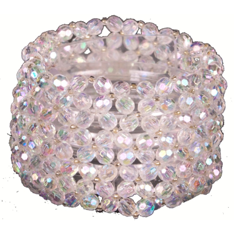 R101 (10276) – Wristlet Flower Bracelet, Ice