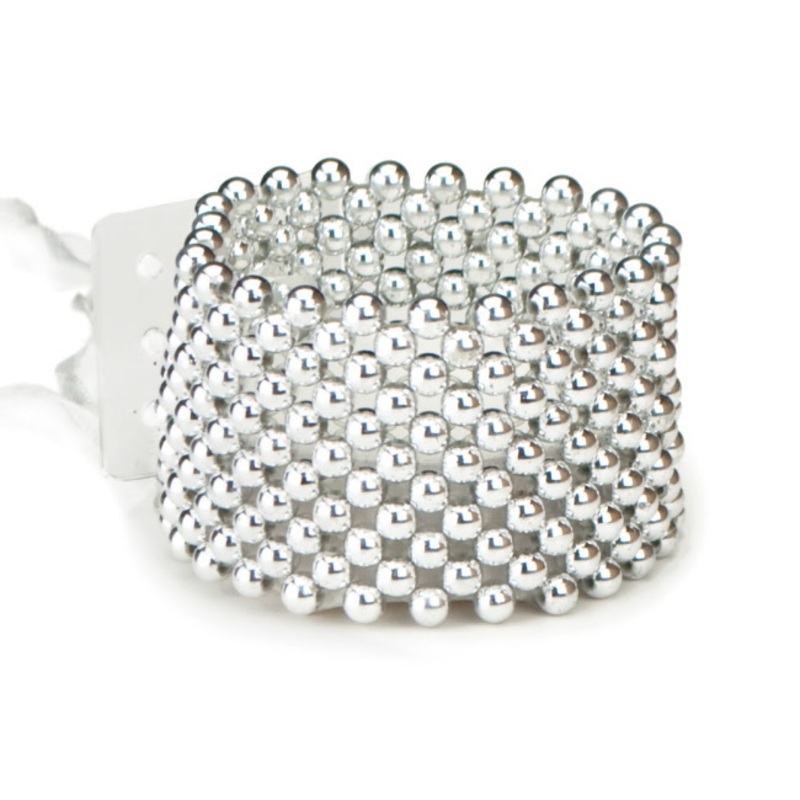 R107 (10273) – Wristlet Flower Bracelet, Sterling