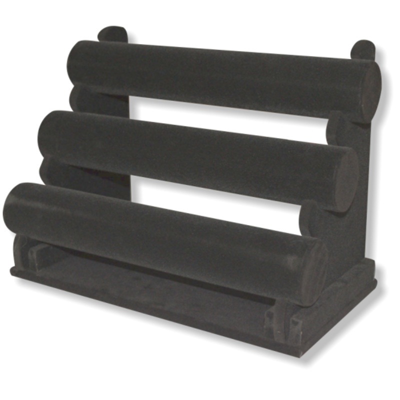 TB1210 (13302) – 3 Bar Black Bracelet Display
