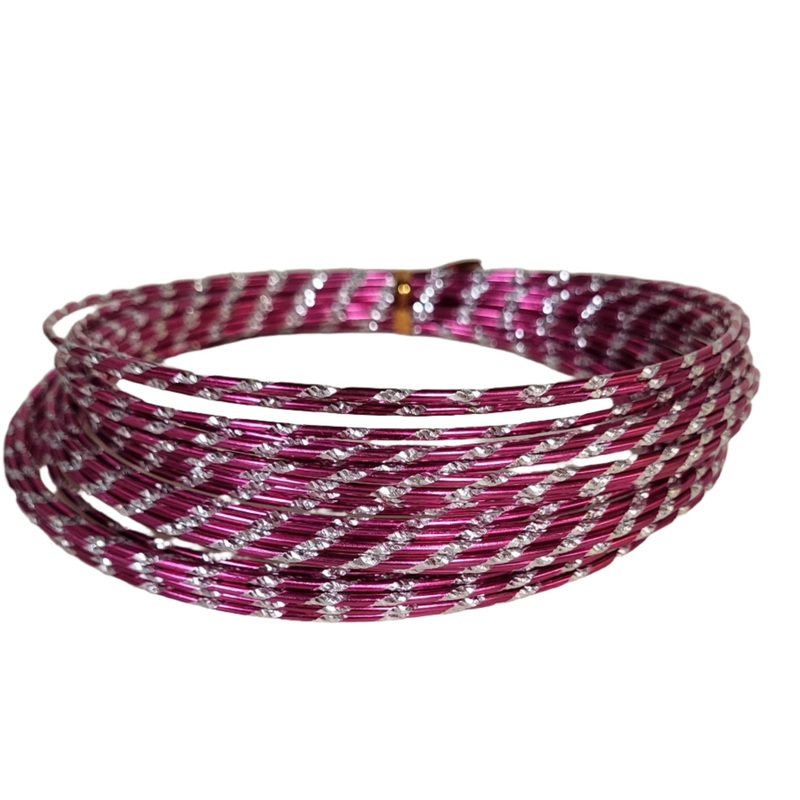 WR02-30 (16191) – Diamond Cut Aluminum Wire Fuchsia REG $6.20