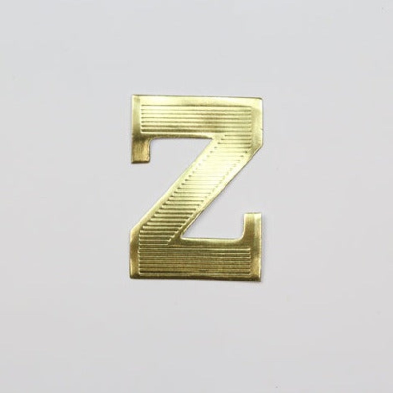 MJ40013/Z (11712) – Block Letter Z Gold 25/Bg