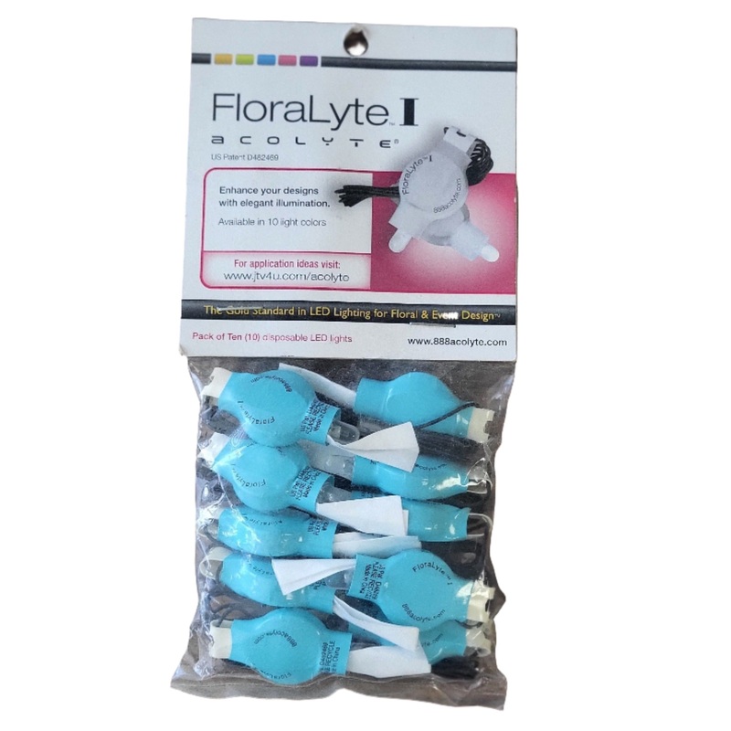 SLTCA. (11946) – Bouquet Lights Teal 10/Pkg