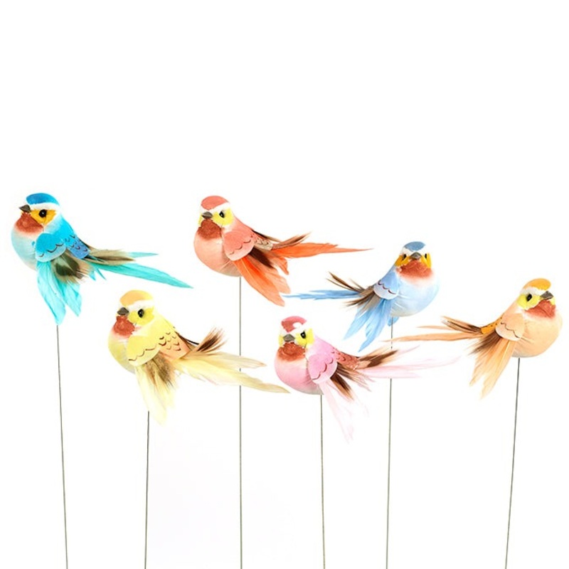 12083 (28558) – Mushroom Bird Pastel 3.25, 12/Bx