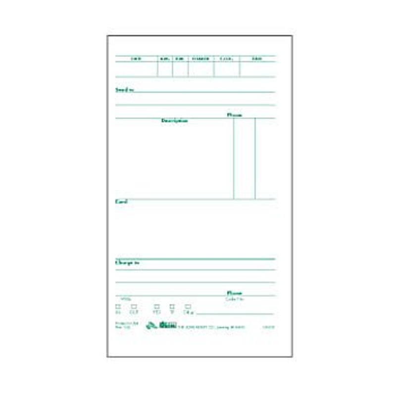 CA0151 (11085) – Order Pad No.2 100/Pad