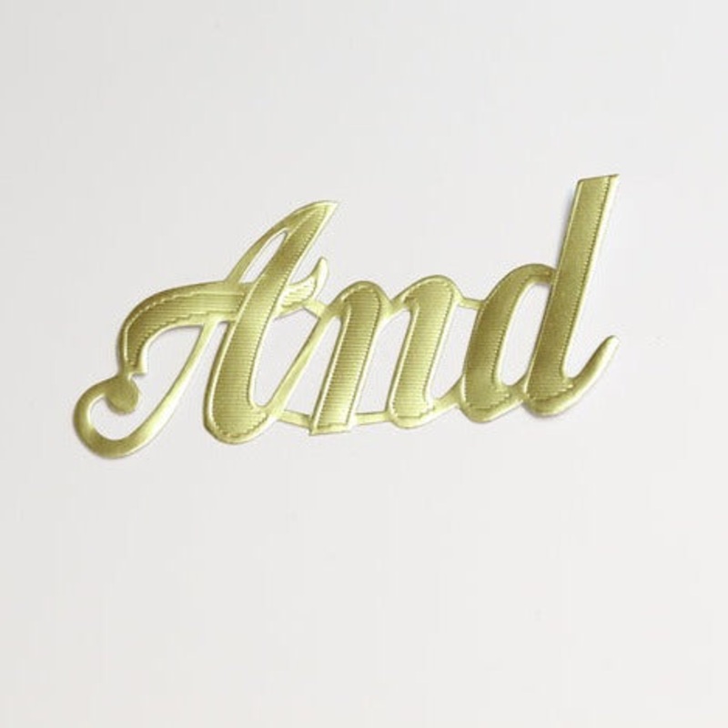 MJ40014/AND (11686) – Script Word And Gold 10/Bg