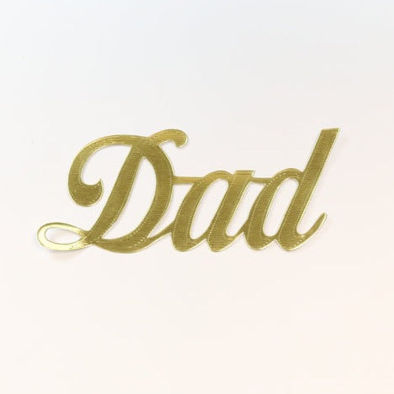MJ40014/DA (11719) – Script Word Dad Gold 10/Bg