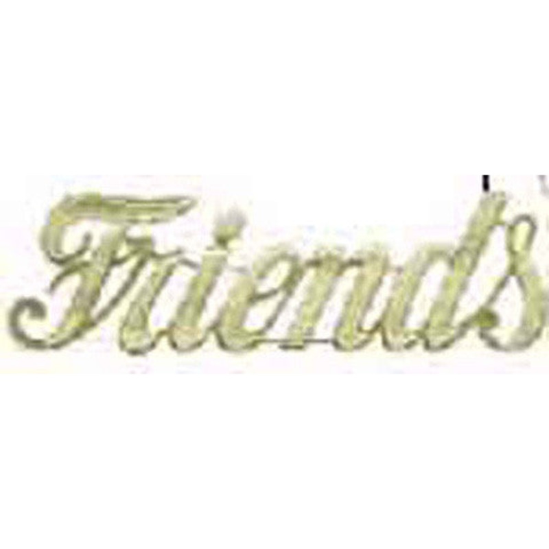 MJ40014/FR (11727) – Script Word Friends Gold 10/Bg