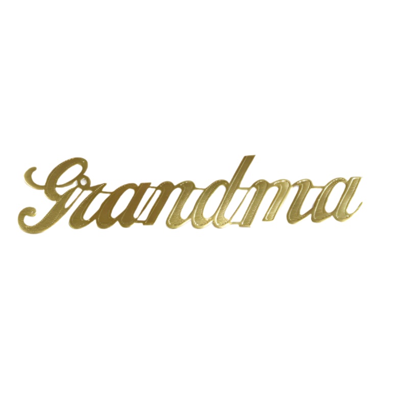 MJ40014/GMA (11728) – Script Word Grandma Gold 10/Bg