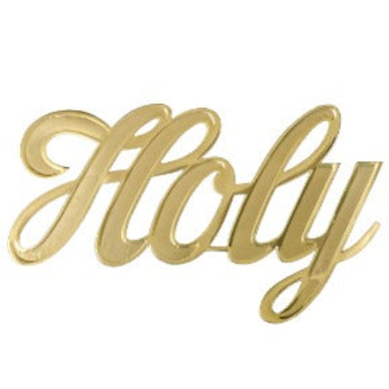 MJ40014/HOLY (11734) – Script Word Holy Gold 10/Bg