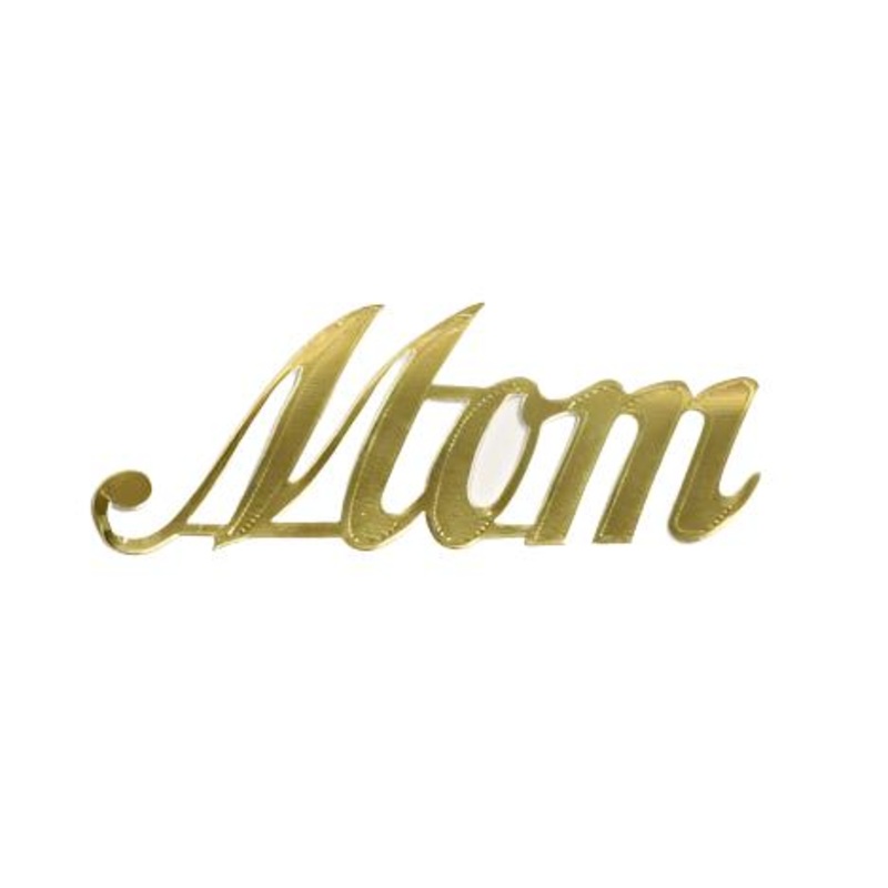 MJ40014/MOM (11741) – Script Word Mom Gold 10/Bg