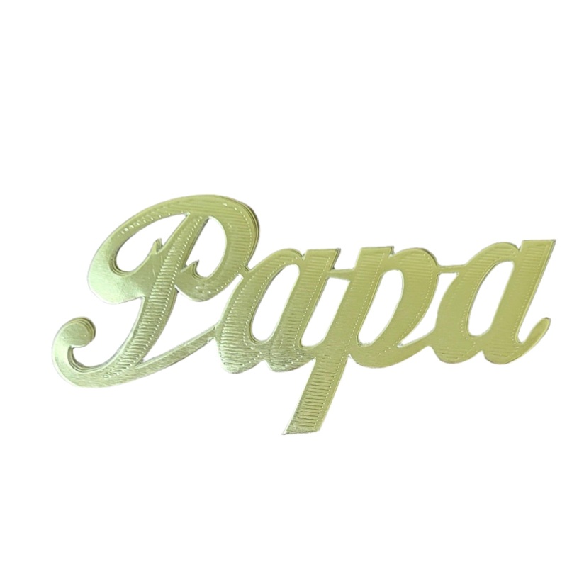 MJ40014/PAPA (11749) – Script Word Papa Gold 10/Bg