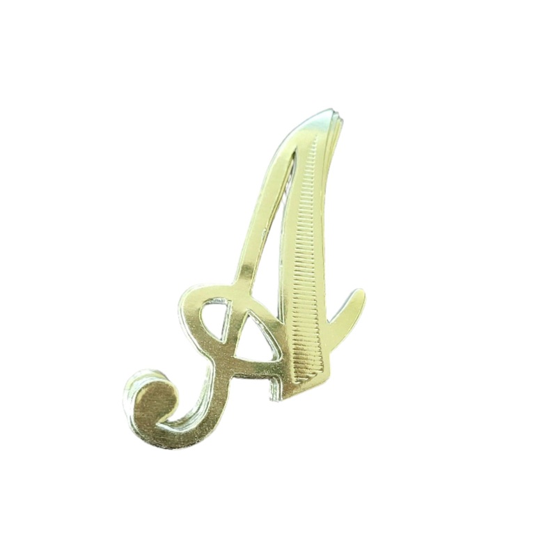 MJ40182/A (12706) – Script Letter A Gold 25/Bag