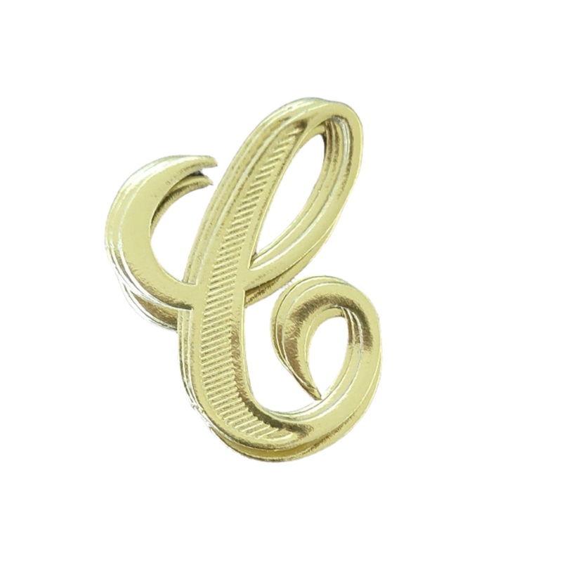 MJ40182/C (12708) – Script Letter C Gold 25/Bag