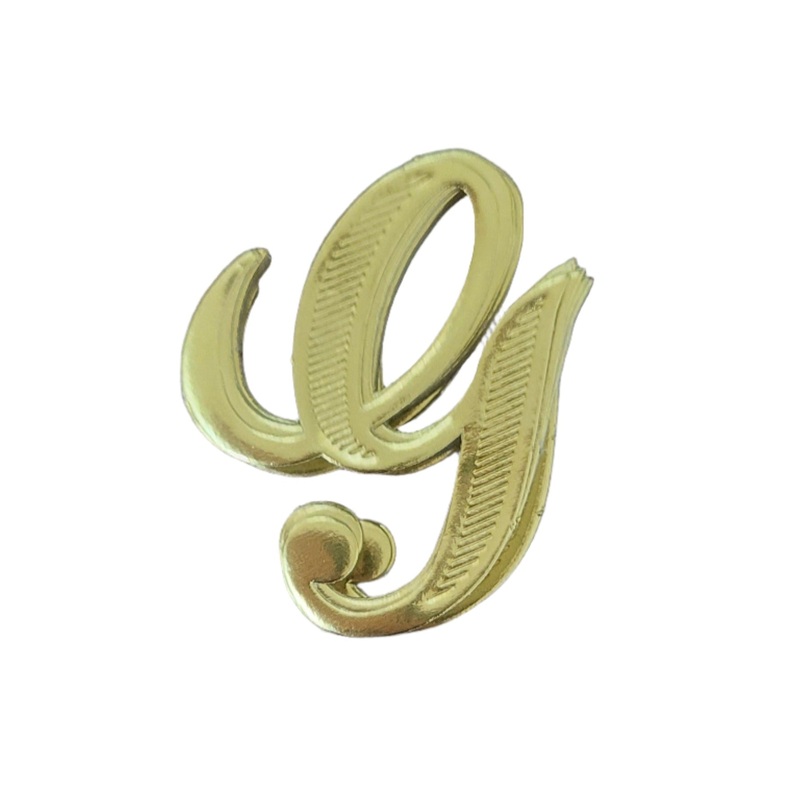 MJ40182/G (12712) – Script Letter G Gold 25/Bag