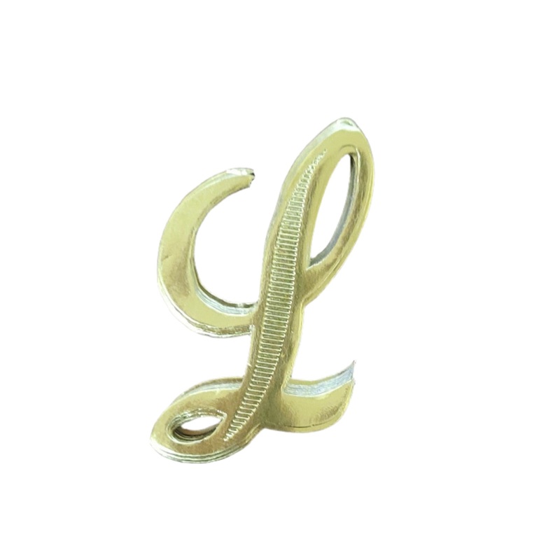 MJ40182/L (12717) – Script Letter L Gold 25/Bag