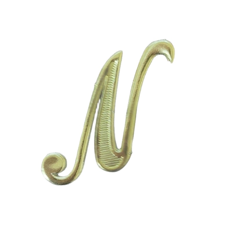 MJ40182/N (12719) – Script Letter N Gold 25/Bag