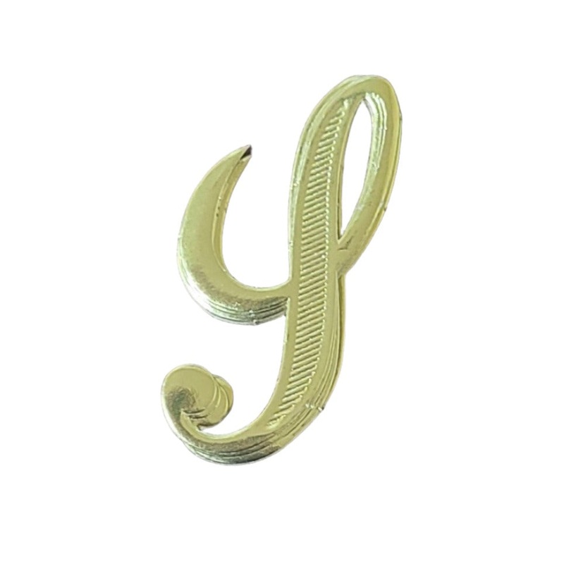 MJ40182/S (12724) – Script Letter S Gold 25/Bag