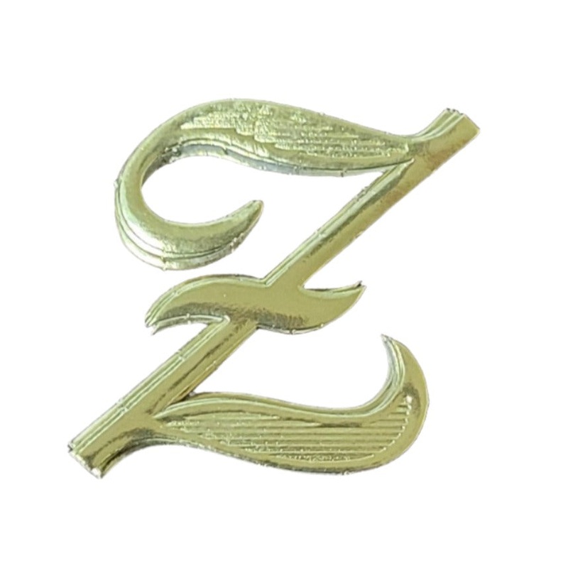 MJ40182/Z (12731) – Script Letter Z Gold 25/Bag