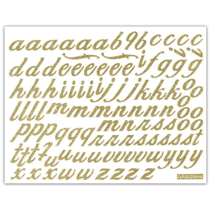 (16167) LOWER CASE LETTERS – Sticker Lower Letters 108