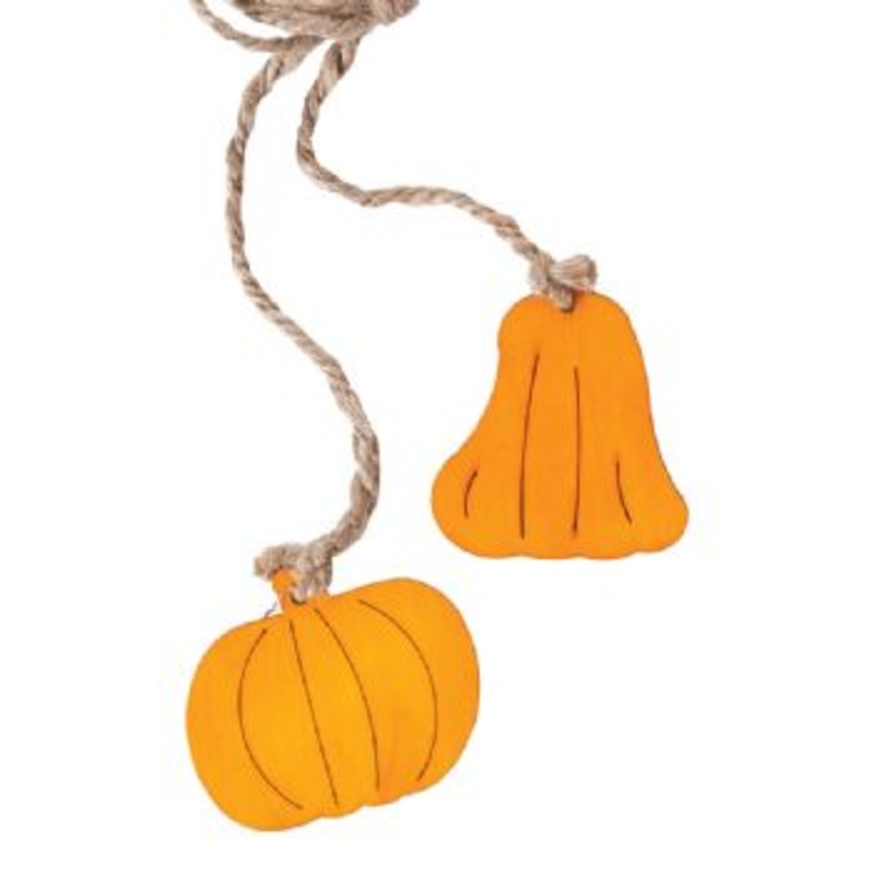 9-079K/1-PM (20684) – Wood Pumpkin Decor W/Rope 3