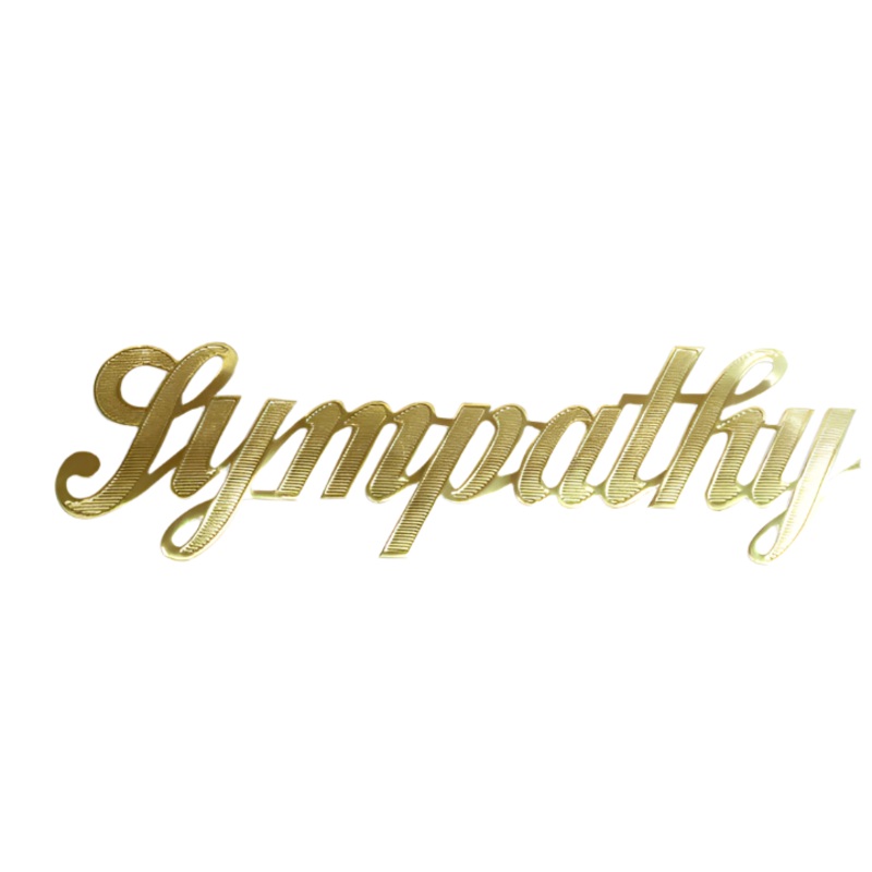 MJ40014/SYM (11755) – Script Word Sympathy Gold 10/Bg