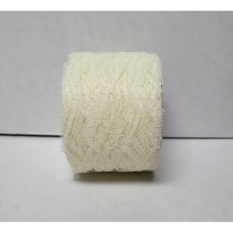 874378 (20859) – Lacey Lace #40 Ivory, 2.5 X 25Yds
