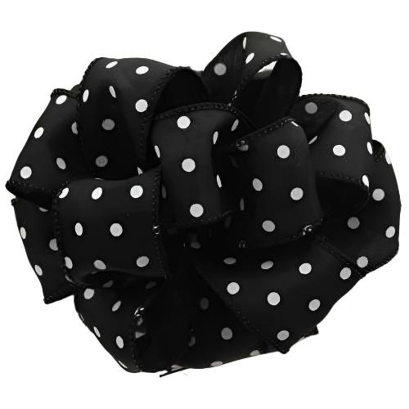 IWH-009-50-BLK (26220) – DWI White Dots #9 – 1.5 x 50yd – Black