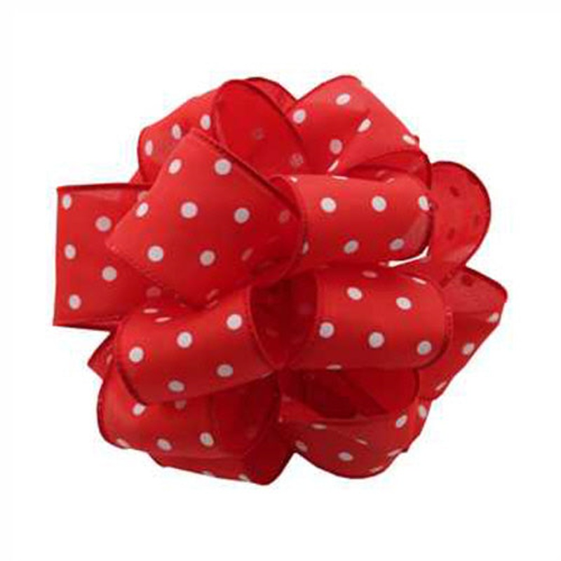 IWH-009-50-RED (21010) – DWI White Dots #9 – 1.5 x 50yd – Red