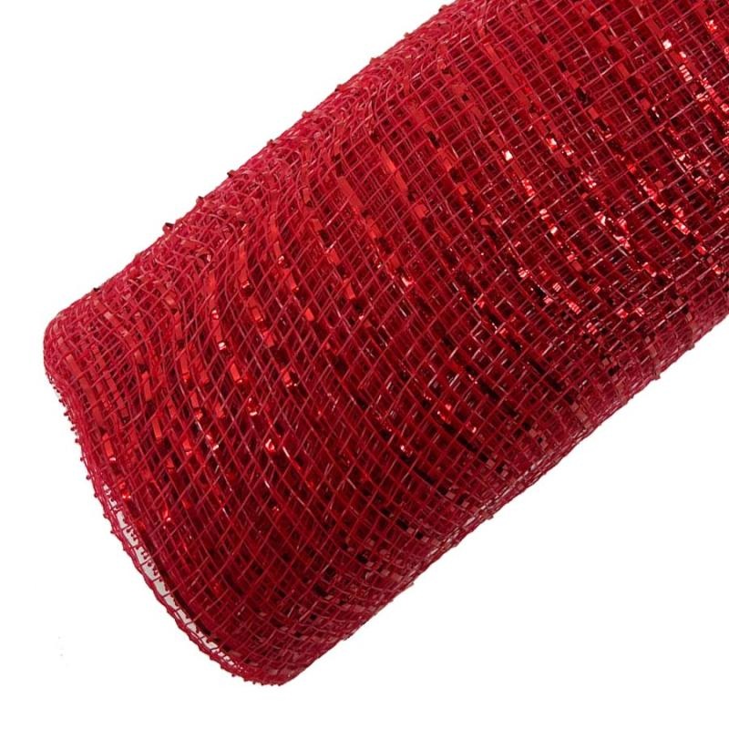 XB90510-12 (20255) – Decor Mesh – 10 x 10yd – Red