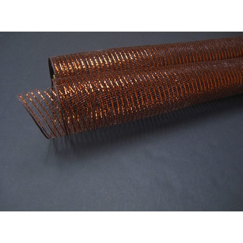 XB90510-38 (20258) – Decor Mesh – 10 x 10yd – Brown/Copper