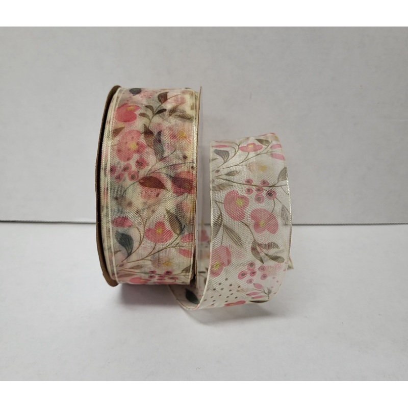 322688 (26736) – Jada Floral #9 10Yd Cream-1.5X10Yd